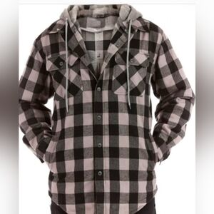 🧥 Heavy Duty Flannel Lined Hooded Jacket